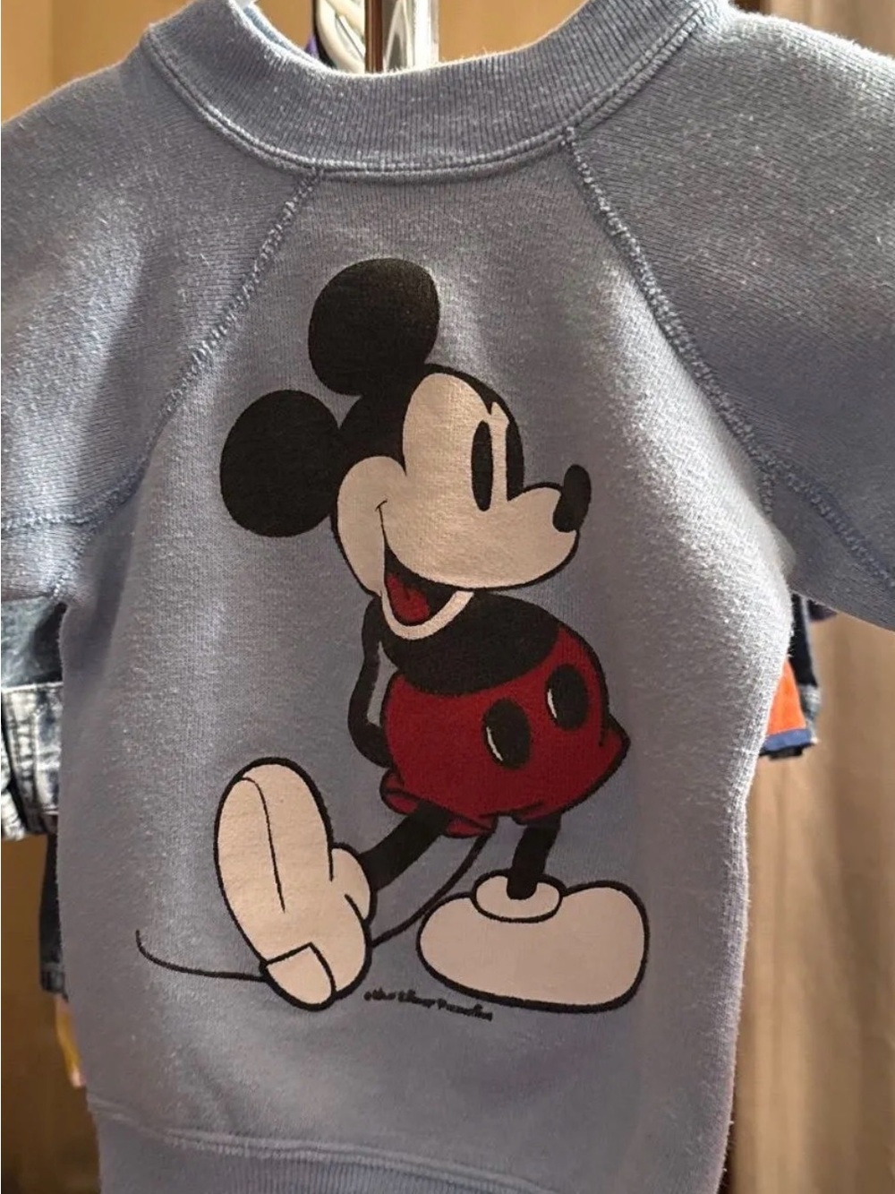 Vintage Walt Disney Productions Mickey Mouse Sweatshirt Toddler Small 2-4